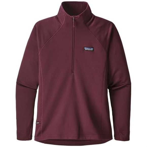 Patagonia Women's Burgundy Quarter-Zip Top - Picture 2 of 3